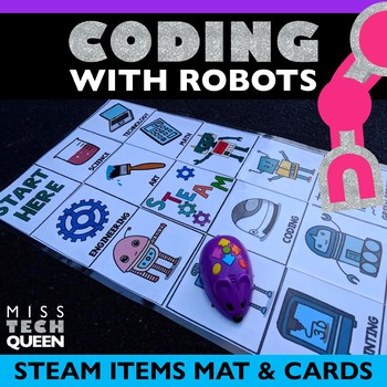 Preview of Coding Activities Bee Bot Dash Mouse Sphero STEAM Activity Mat Hour of Code
