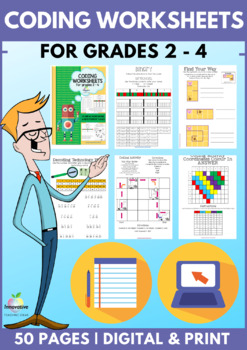 Preview of Coding Activities for Beginners | STEM | Digital Technologies | Worksheets