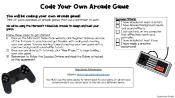 Preview of Coding Assignment- Grade 5 and 6 Ontario Curriculum (RUBRIC Included)