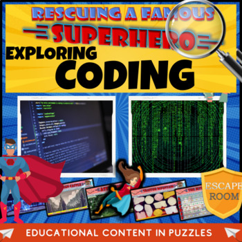 Preview of Coding Computer Technology  Escape Room (Break out room Computer science)
