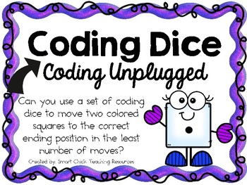 Preview of Coding Dice ~ Coding Unplugged Challenge ~ STEM