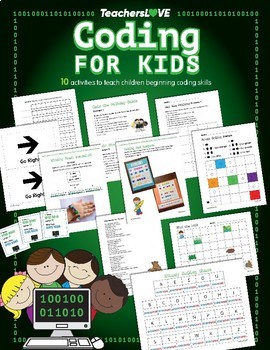 Preview of Coding For Kids: 10 Screen-Free Activities to Teach Beginning Coding Skills
