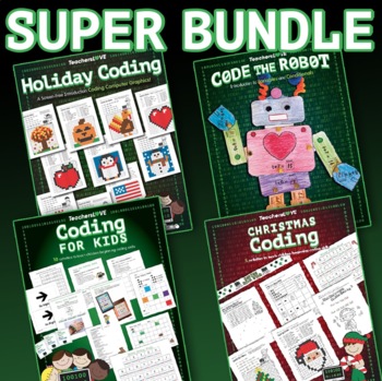 Preview of Coding For Kids BUNDLE: Screen-Free Activities to Teach Coding Skills