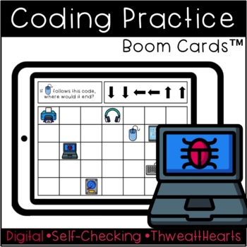 Preview of Coding Practice Computer Boom Cards™