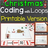Christmas Coding with Loops Printable (Unplugged), The Hou