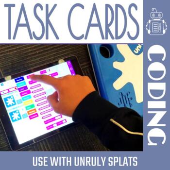 Preview of Coding Task Cards for Unruly Splats