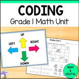 Coding Unit Unplugged - Grade 1 Math (Ontario)