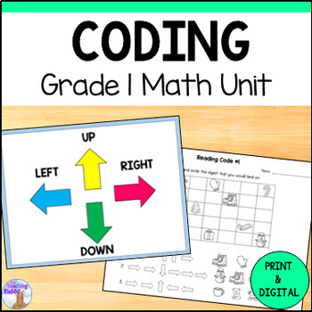 Preview of Coding Unit Unplugged - Grade 1 Math (Ontario)