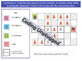 Coding Unplugged: 4 Different PDF Printable Challenges wit