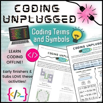 Preview of Coding Unplugged: Byte-Sized Coding Terms│Learn to Code Offline with Puzzles!