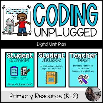 Preview of Coding Unplugged (K-2) DIGITAL Unit Plan