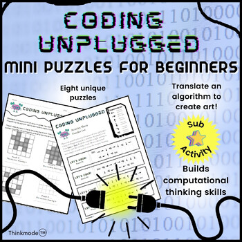 Preview of Coding Unplugged : Mini Puzzles for Elementary Learners and Beginners