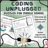 Coding Unplugged: SET 1│Offline Mini Puzzles for Middle Sc