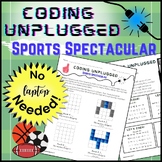 Preview of Coding Unplugged: SPORTS Themed Offline Puzzles for Middle School│Great for Subs