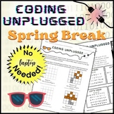Preview of Coding Unplugged: SPRING BREAK THEMED Offline Puzzles for Middle School