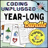 Coding Unplugged YEAR-LONG CODING PUZZLE BUNDLE for Middle School