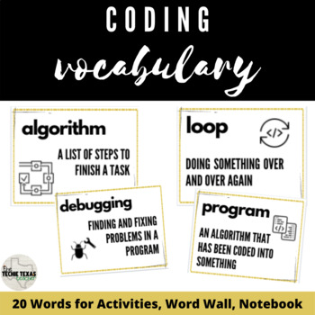 Preview of Coding Vocabulary Posters