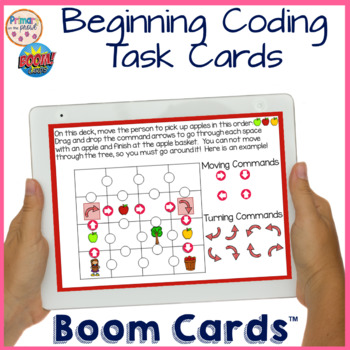 Preview of Coding for Beginners Boom Learning Deck Apple Picking