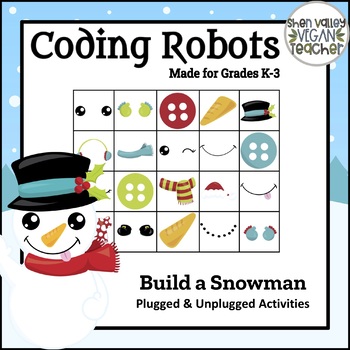 Preview of Coding for Kids - Bee Bot™️ - Winter Build a Snowman