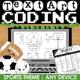Sports Theme Coding Activities & Typing Practice | ASCII T