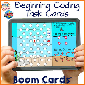 Preview of Coding with CVC Words Boom Learning Deck™