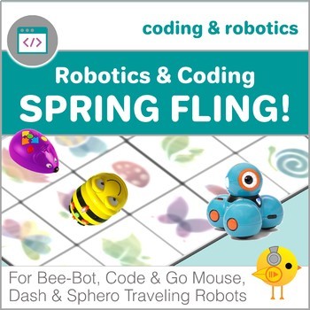 Coding with Robots - Spring Fling! - for Bee-Bot, Code & Go Mouse, Dash