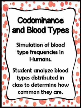 Preview of Codominance and Blood Types Activity