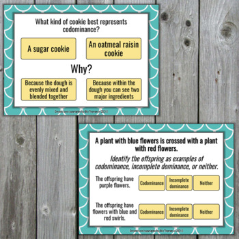 Codominance and Incomplete Dominance Digital Task Cards ...