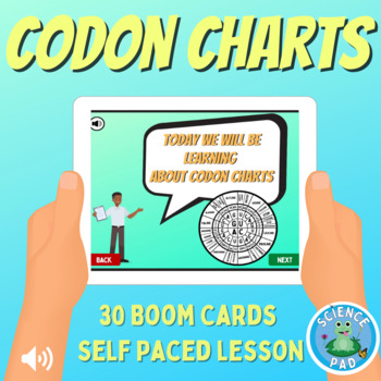 Preview of DNA and RNA Lesson - DNA Codon Charts - Protein Synthesis Digital Lesson plan