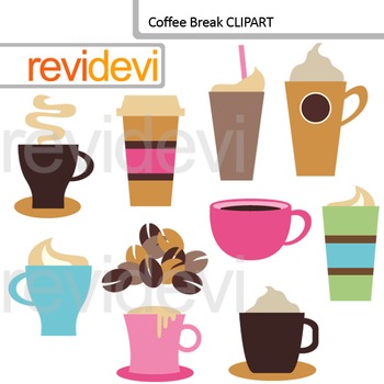 Preview of Coffee Break Digital Clip art