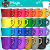 Coffee Mug Clipart: 25 Colorful Hot Chocolate Drink Bevera