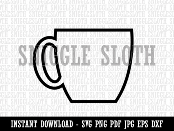 Coffee Cup Instant Digital Download Svg, Png, Dxf, and Eps Files Included  Coffee to Go Cup, Latte, Take Away Cup 
