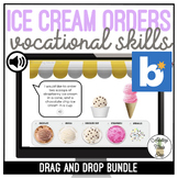 Ice Cream Orders Drag & Drop Boom Cards
