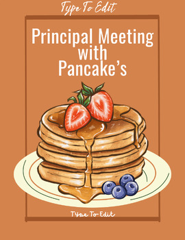Preview of Coffee Principal Meeting Flyers (4) Fully Customize your Flyer Ready to Edit!