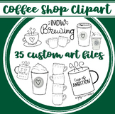 Coffee Shop Clipart Set | Coffee Themed Lessons