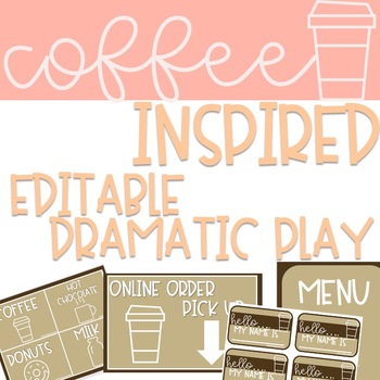 Preview of Coffee Shop Dramatic Play Center Kindergarten