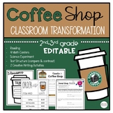 Coffee Shop EDITABLE Classroom Transformation