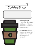 Coffee Shop - Economics Project Based Learning