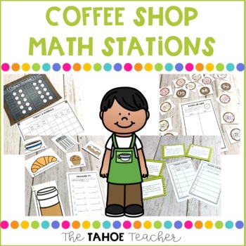 Preview of Coffee Shop Math Stations