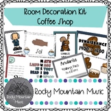 Coffee Shop Music Classroom Decoration Kit