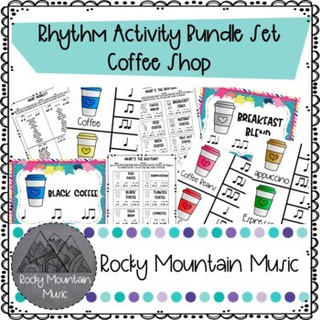 Preview of Coffee Shop Rhythm Activity Bundle Set