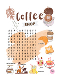 Coffee Shop - Word Search Puzzles