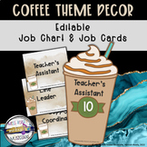Coffee Theme Music Classroom Decor: Editable Coffee Theme 