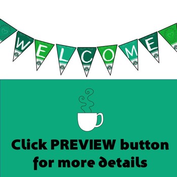 Starbucks Christmas Banner Starbucks Theme Party Starbucks Bunting