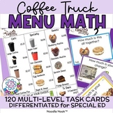 Coffee Truck Menu Math - Money Math Activities (DIFFERENTI