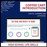 Coffee cart introduction for life skills and transition di