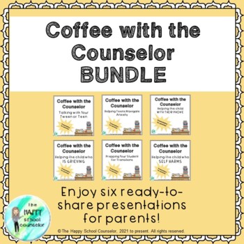Preview of Coffee with the Counselor Bundle