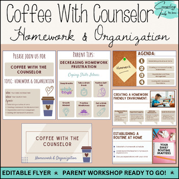 Preview of Coffee with the Counselor Parent Workshop: Homework and Organization