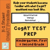 CogAT Practice #2 for K-2  with Answer Key and Administrat