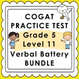 CogAT Practice Test - Verbal Battery - Grade 5 Level 11 - 